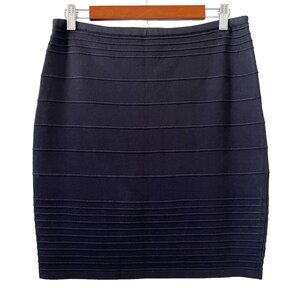 Studio M Knit Mini Skirt In Black Size L